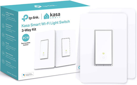 Kasa Smart 3 Way Switch HS210 KIT, necesita cable neutro, interruptor de luz Wi-Fi de 2,4 GHz funciona con Alexa y Google Home, certificado UL, no requiere concentrador, paquete de 2 - DIGVICE MX