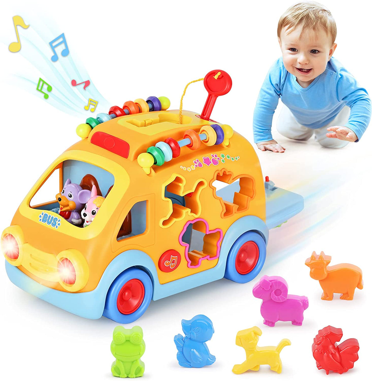 iPlay, iLearn Juguetes de autobús de música para niños pequeños, juguete de aprendizaje - B072PCF7XD
