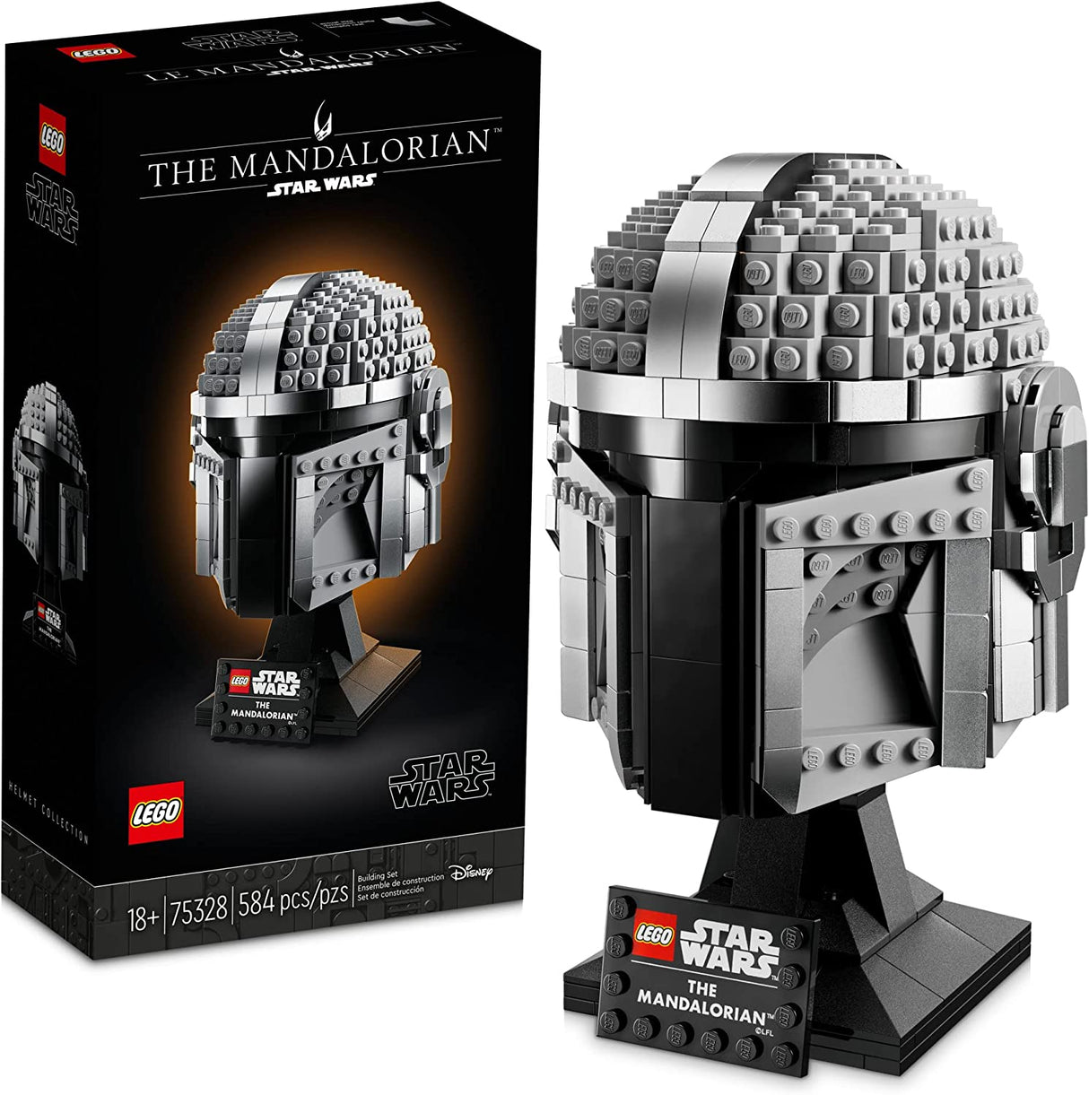 LEGO Star Wars The Mandalorian Helmet 75328  (584 piezas)