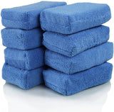 Chemical Guys MIC_292_08 Aplicadores de microfibra de grado premium, azul (paquete de 8)