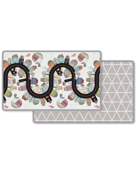 Skip Hop Baby Play Mat, tapete de piso de espuma reversible, 86" x 52", Vibrant Village - DIGVICE MX