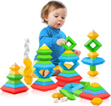 Hieoby - 30 piezas, bloques de construcción, juguetes educativos apilables - B09MFP8GS9