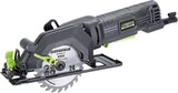 Sierra circular compacta Genesis GCS445SE de 4.0 A y 4-1/2" con hoja con punta de carburo de 24 dientes, guía de corte al hilo, adaptador de vacío y llave para hoja - DIGVICE MX