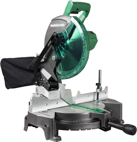 Sierra ingletadora Metabo HPT de 10 pulgadas | Bisel simple | Compuesto | Motor de 15 amperios | C10FCGS - DIGVICE MX