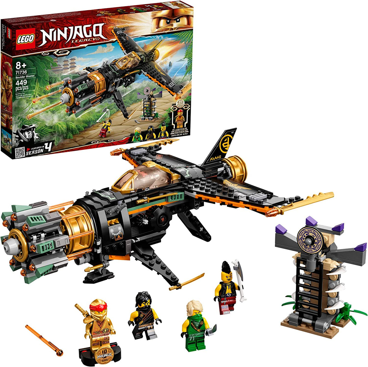 LEGO NINJAGO Legacy Boulder Blaster 71736  (449 piezas)