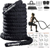 Brobantle - Cuerdas de batalla Cuerda de saltar Cuerda de batalla para entrenamiento de ejercicio
