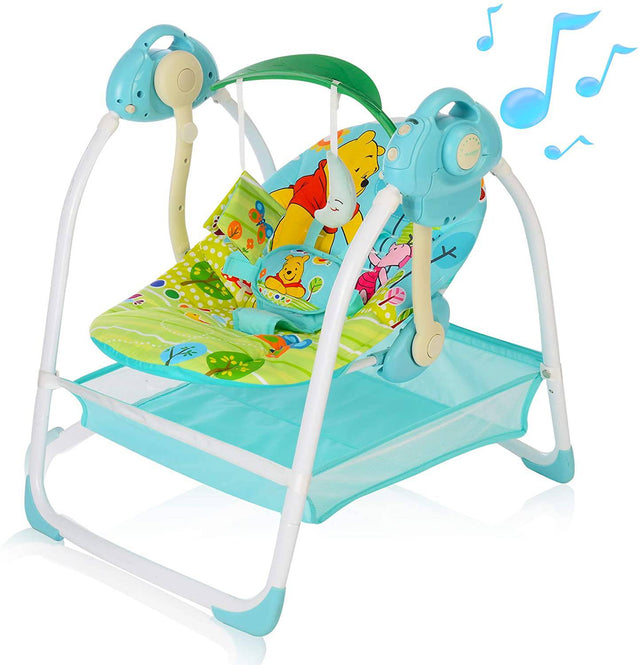 AiBeeYou - Columpio para bebés, con 6 movimientos, con música
