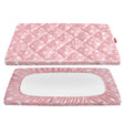 MOONSEA - Funda para colchón Pack and Play, sábanas acolchadas ajustables para niña, sábanas suaves y transpirables para parque de juegos de 39 x 27 x 5 pulgadas, se adapta a Graco Play Yards y colchón plegable (estrella rosa) - DIGVICE MX