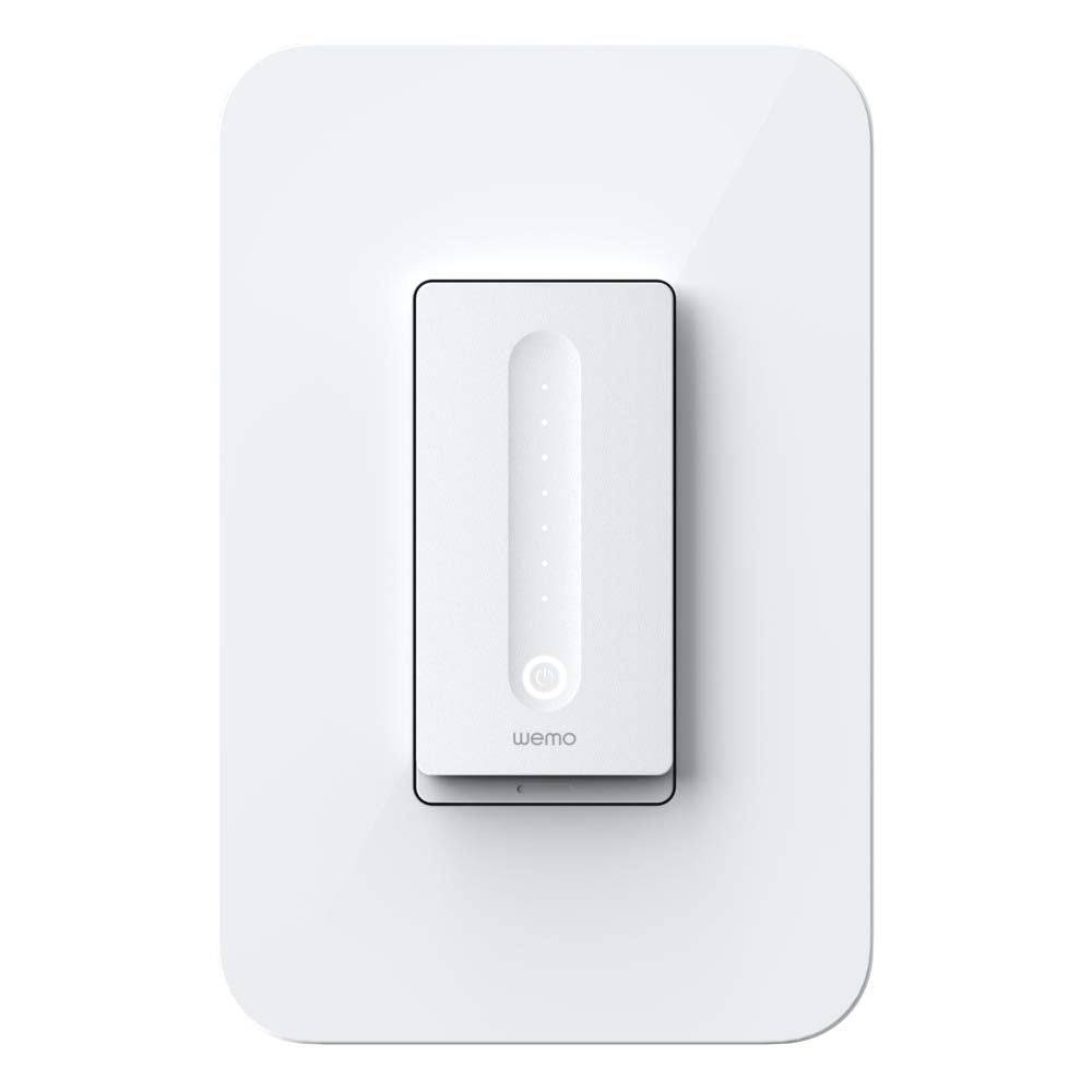 WeMo - WDS060 Wemo WiFi Smart Dimmer Switch (Dim + Control de luces desde cualquier lugar con aplicación, control de voz con Alexa, Asistente de Google, Apple HomeKit) - DIGVICE MX