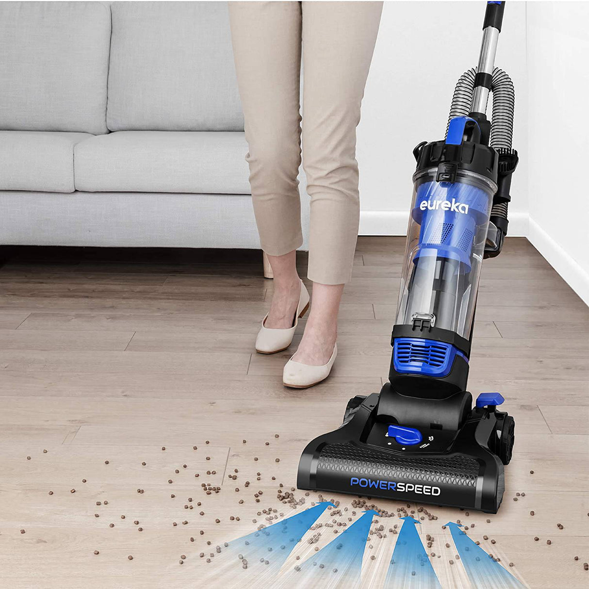 Eureka Aspirador vertical potente y liviano para alfombras y pisos duros, PowerSpeed, nuevo modelo NEU280 - DIGVICE MX