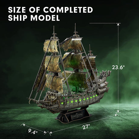 Cubicfun Rompecabezas 3d Barco Pirata Jigsaw Flying Dutchman