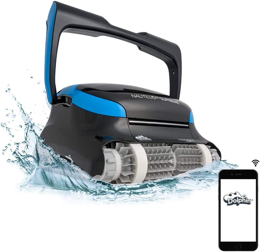Limpiador robótico para piscinas Dolphin Nautilus CC Supreme operado por Wi-Fi