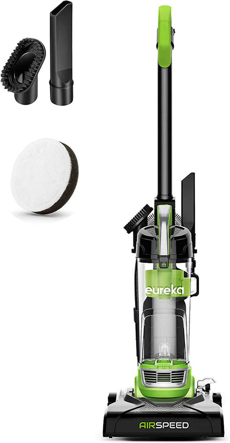 Eureka Airspeed Aspiradora vertical ultraligera compacta sin bolsa, filtro de repuesto, verde - DIGVICE MX