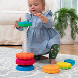 Fat Brain Toys Spinagain Kids Juguete apilable FA110-1