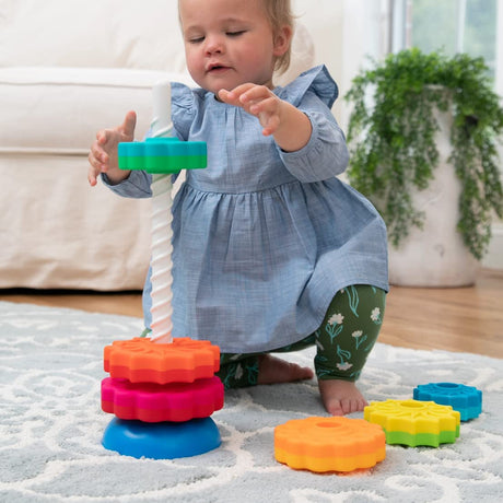 Fat Brain Toys Spinagain Kids Juguete apilable FA110-1