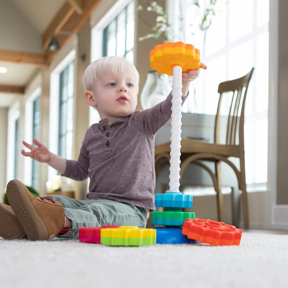 Fat Brain Toys Spinagain Kids Juguete apilable FA110-1
