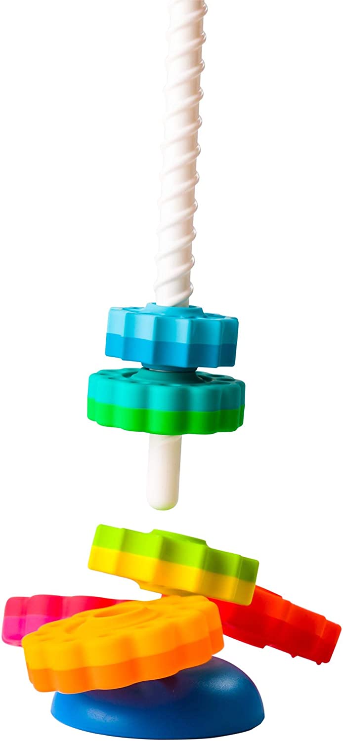 Fat Brain Toys Spinagain Kids Juguete apilable FA110-1