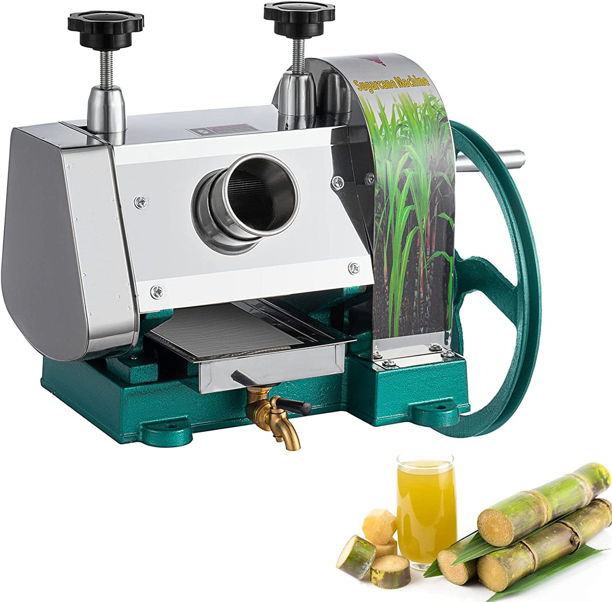 Máquina de jugo de caña de azúcar manual SHZOND, exprimidor de caña de azúcar de acero inoxidable