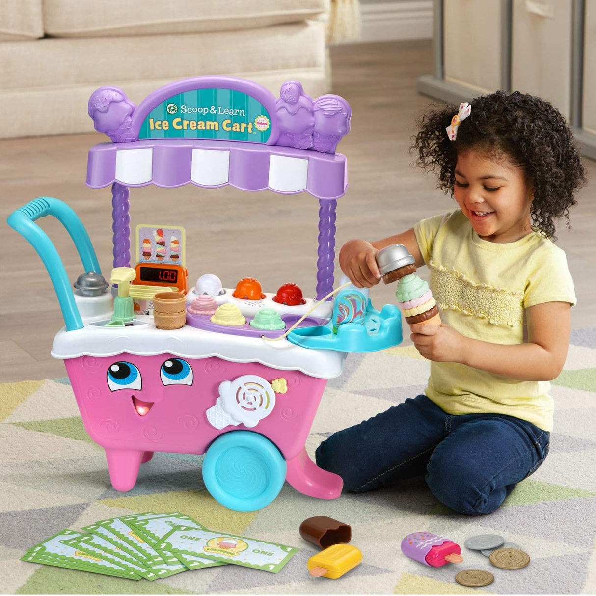LeapFrog Scoop and Learn Carrito de helado Deluxe Rosa