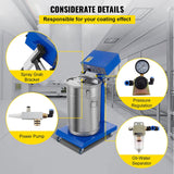Máquina de recubrimiento en polvo electrostático Mophorn 50W 45L con pistola de pulverización