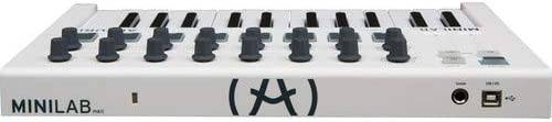 Arturia - Controlador USB-MIDI portátil MiniLab Mk II con paquete de auriculares con monitor de estudio cerrado HPC-A30