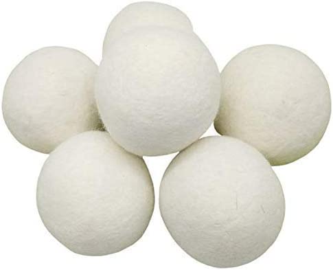 Ecoigy - Bolas de lana para secadora orgánicas XL, paquete de 6, suavizante de tela natural reutilizable para lavandería, alternativa a las hojas de secadora, lana de Nueva Zelanda, acelera el tiempo de secado, reduce los costos de energía - DIGVICE MX