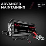 Schumacher SC1355 Arrancador de batería completamente automático - 1.5 Amp, 6/12V - Para baterías de automóviles, deportivas o marinas
