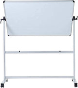 Pizarra blanca móvil magnética de doble cara Viz-pro Rm4836l