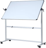 Pizarra blanca móvil magnética de doble cara Viz-pro Rm4836l