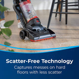 BISSELL CleanView Aspiradora vertical compacta, cabe en dormitorios y apartamentos, liviana con potente succión y varilla de extensión extraíble, 3508