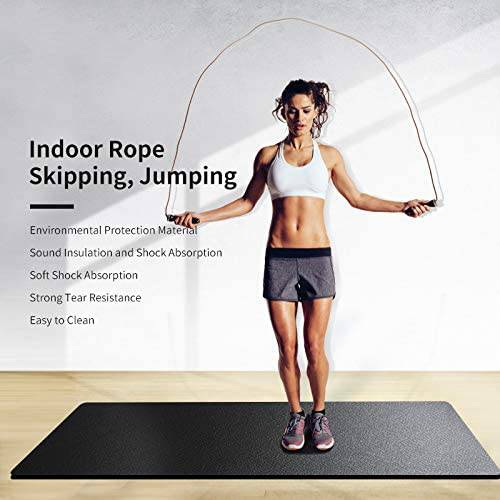 LERYG - Colchoneta de yoga, de ejercicios, de fitness grande Durable, antideslizante, colchonetas de entrenamiento para pisos de gimnasio en casa