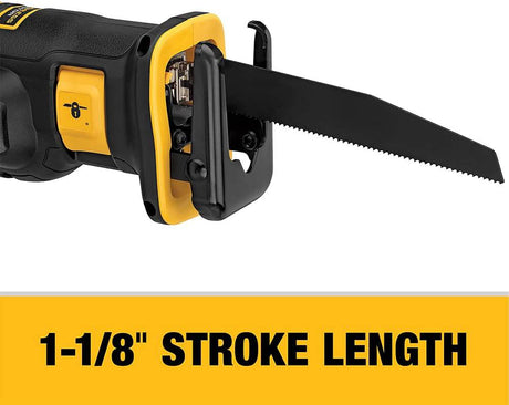 DEWALT DCS367L1 20V MAX* XR Kit de sierra recíproca compacta inalámbrica sin escobillas (3.0 AH) - DIGVICE MX