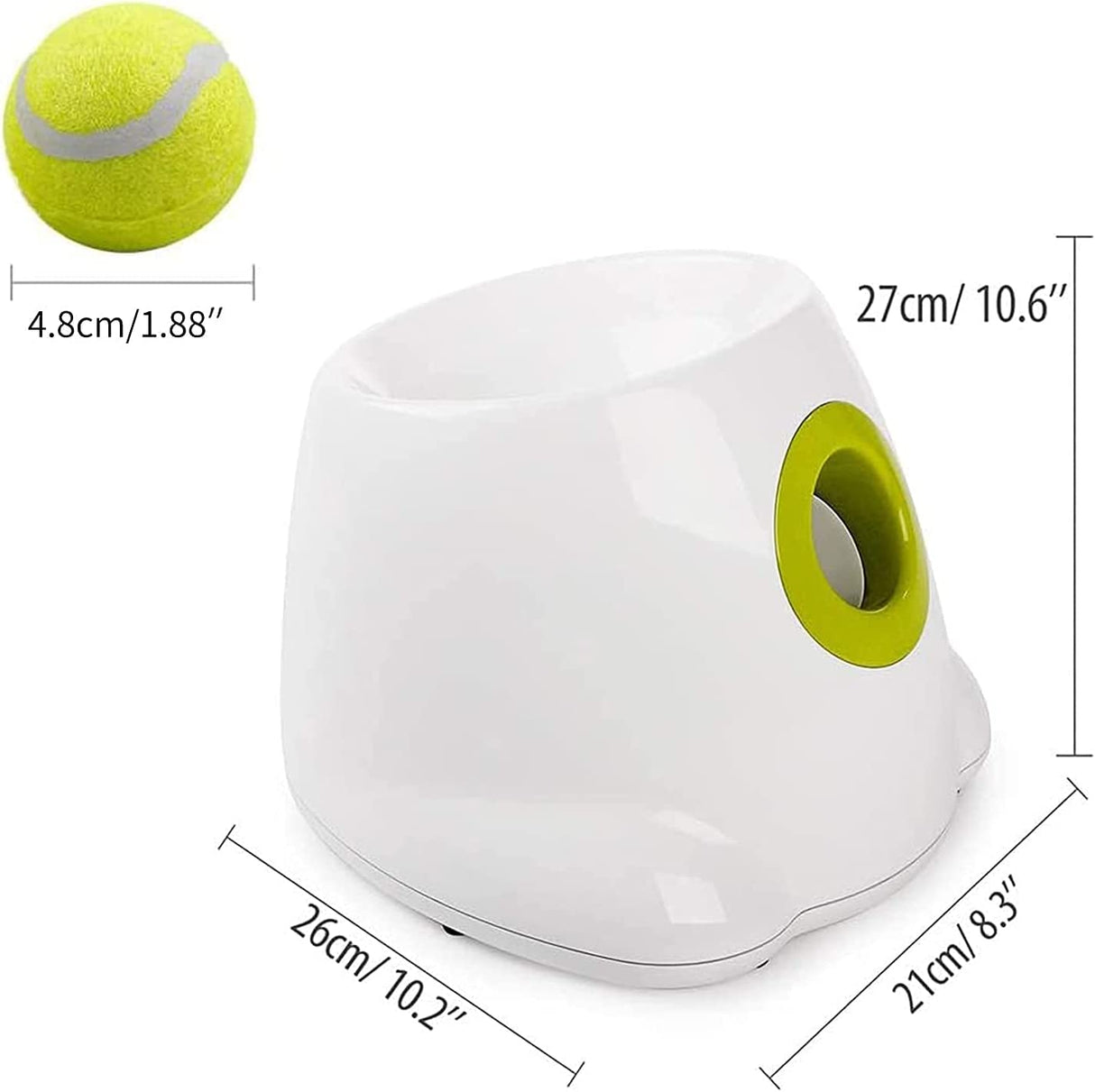 ALL FOR PAWS Lanzador automático de pelotas para perros, Lanzador automático de pelotas para perros, Lanzador de pelotas para perros, Juguetes interactivos para perros, Incluye 3 pelotas de tenis para perros - DIGVICE MX
