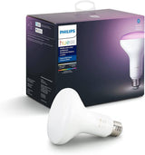 Philips Hue 468942 Single Premium BR30 Smart Bulb Downlight para latas empotradas de 5-6 pulgadas, 16 millones de colores (se requiere Hue Hub, funciona con Alexa), versión antigua, blanco y ambiente de color - DIGVICE MX
