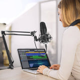 MAONO Micrófono USB, 192KHZ/24Bit Plug & Play PC Computadora Podcast Condensador Cardioide Kit de micrófono de metal con chipset de sonido profesional para grabación, juegos, canto, YouTube (AU-A04)