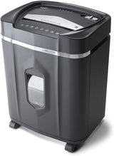 Trituradora Aurora AU1210MA de alta seguridad de grado profesional, papel microcortado de 12 hojas/CD y tarjeta de crédito/tiempo de funcionamiento continuo de 60 minutos