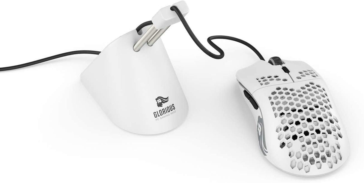 Glorious Gaming Mouse - Model O 67 g Superlight Honeycomb Mouse, Matte White Mouse