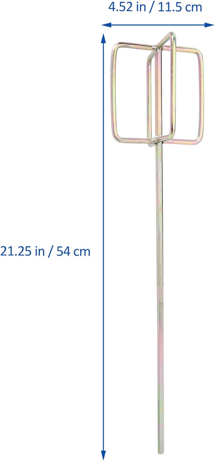 Angoily 2 piezas mezclador de barro de pintura de metal, varillas de mezcla de taladro de hormigón, mezclador de compuesto de cemento de alta resistencia, herramientas profesionales de paneles de yeso para martillo de taladro eléctrico - DIGVICE MX