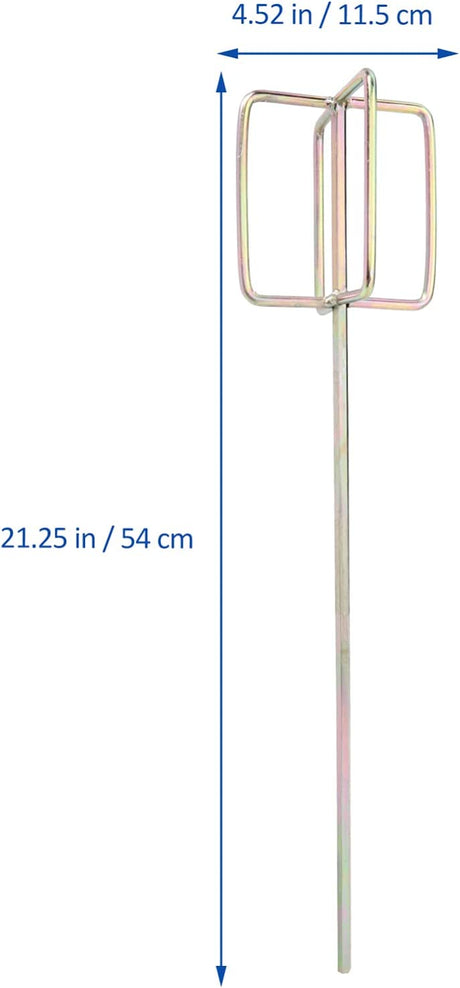 Angoily 2 piezas mezclador de barro de pintura de metal, varillas de mezcla de taladro de hormigón, mezclador de compuesto de cemento de alta resistencia, herramientas profesionales de paneles de yeso para martillo de taladro eléctrico - DIGVICE MX
