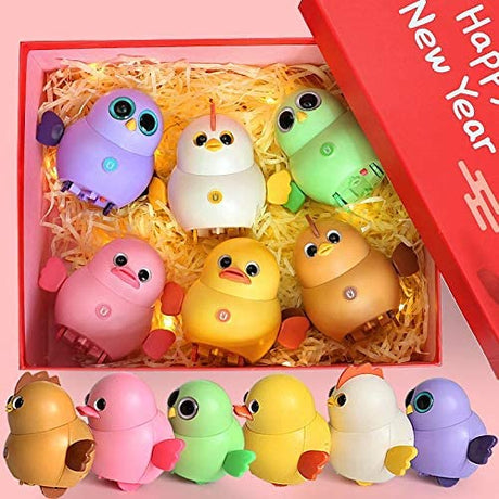 YONGSHUO Baby Electric Walking Animal Team Chick, Ducks, Owl, Funny Magnetic Swinging Squad Juguetes para niños- B08Z7NBVC6