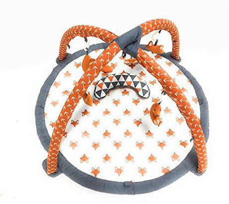 Bacati - Gimnasios de actividades para bebés y tapetes de juego (naranja/gris) - DIGVICE MX
