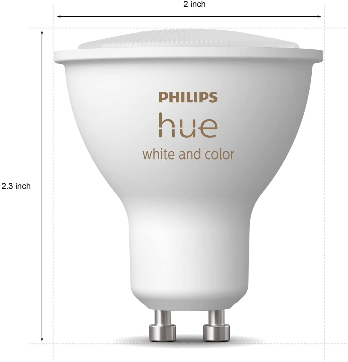 Philips Hue 542332 Bombilla inteligente Hue, 1 unidad (paquete de 1), ambiente blanco y de color - DIGVICE MX