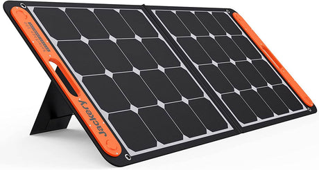 Jackery SolarSaga Panel solar portátil de 100 W para estación de energía Explorer 240/300/500/1000/1500, cargador solar de celda solar plegable de EE. UU. con salidas USB para teléfonos (no se puede cargar Explorer 440/ PowerPro) - DIGVICE MX