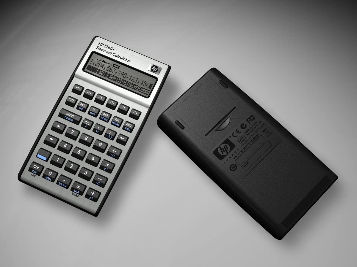 Calculadora financiera HP 17BII+, plateada