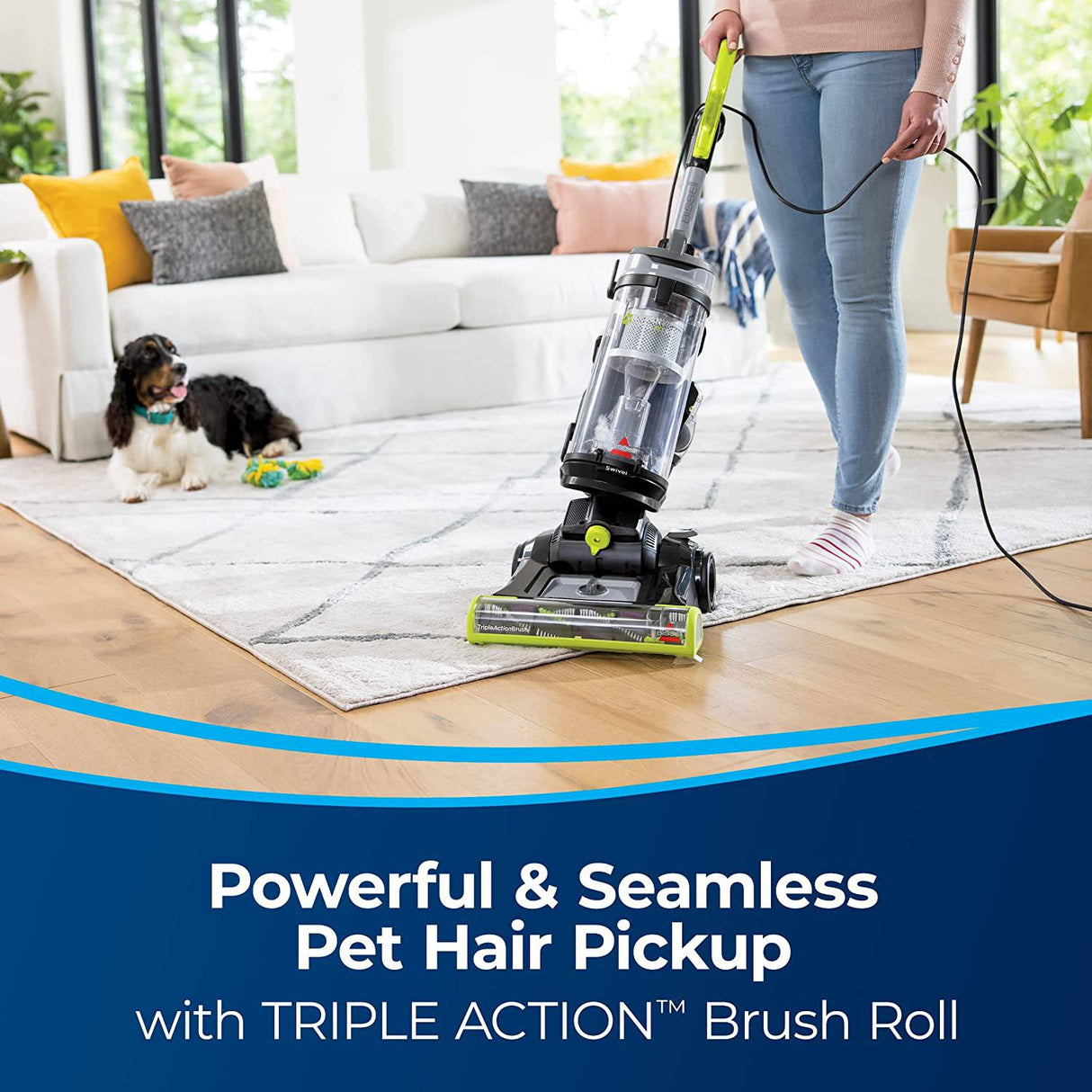 BISSELL CleanView Swivel Pet Reach Aspiradora, tamaño completo, negro 3198A