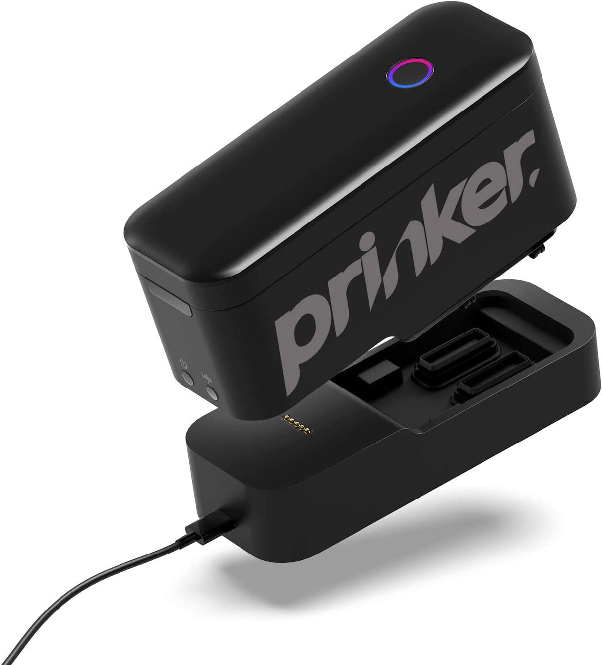 Prinker S para sus tatuajes temporales personalizados instantáneos con tinta negra cosmética premium - Compatible con dispositivos iOS y Android
