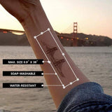 Prinker S para sus tatuajes temporales personalizados instantáneos con cosméticos premium a todo color + tinta negra - Compatible con dispositivos iOS y Android