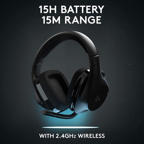 Logitech G533 - Auriculares inalámbricos para juegos - Sonido envolvente DTS 7.1 - Controladores de audio Pro-G