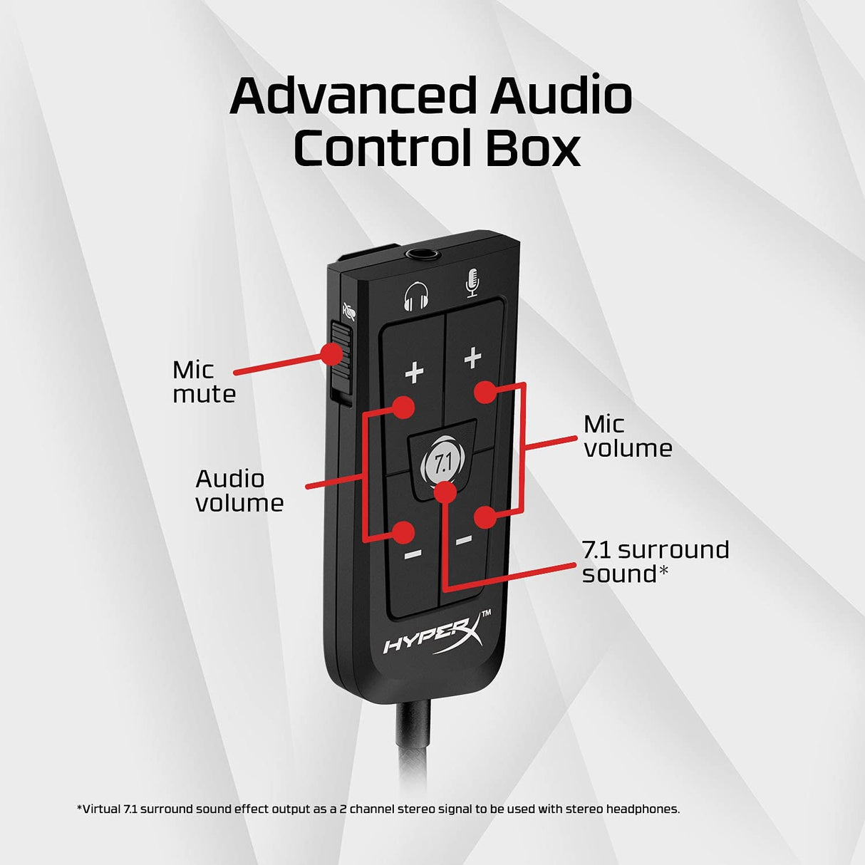HyperX Cloud II - Auriculares para juegos, sonido envolvente 7.1, almohadillas de espuma viscoelástica, marco de aluminio duradero, micrófono desmontable, funciona con PC, PS5, PS4, Xbox Series X|S, Xbox One - Rojo