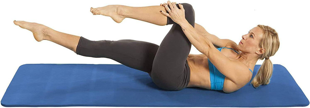 GoFit  - Colchoneta de Pilates | Esterilla de yoga multiusos - Esterilla de grado profesional de alta densidad extragruesa de 1/2 pulgada